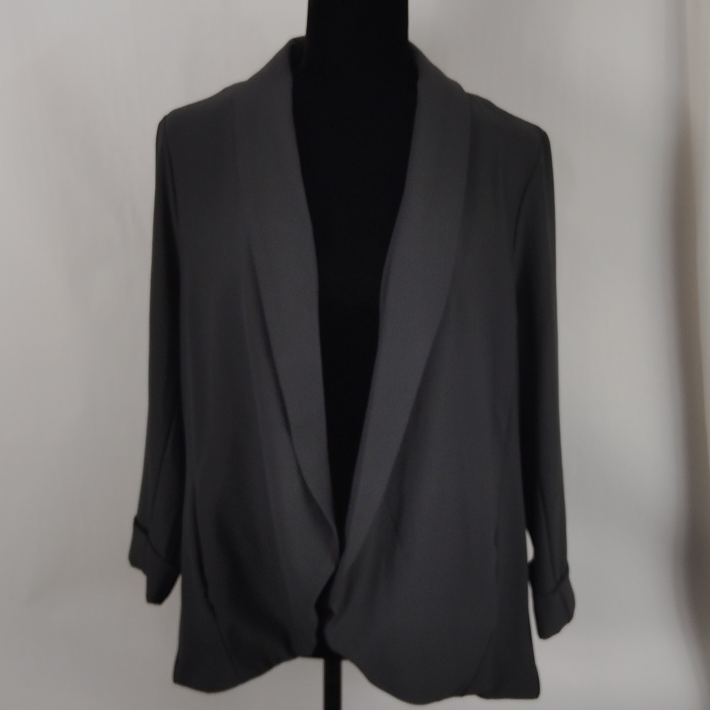 Torrid Gray Open Front Blazer